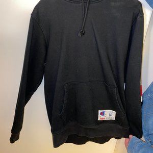 SUPREME CHAMPION HOODED SWEATSHIRT SS18 BLACK
